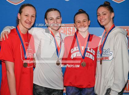 Thumbnail 3 in NCHSAA 4A State Swimming Championship Awards photogallery.
