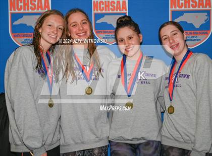 Thumbnail 1 in NCHSAA 4A State Swimming Championship Awards photogallery.
