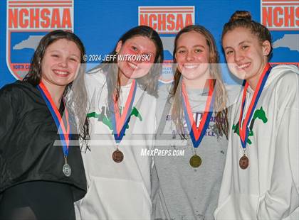 Thumbnail 1 in NCHSAA 4A State Swimming Championship Awards photogallery.
