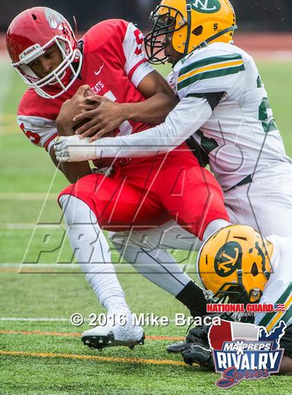 Thumbnail 1 in New London @ Norwich Free Academy (2015 MaxPreps Rivalry Series) photogallery.