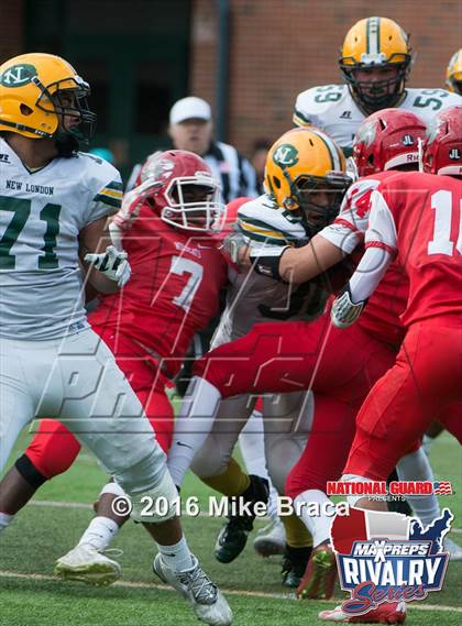 Thumbnail 1 in New London @ Norwich Free Academy (2015 MaxPreps Rivalry Series) photogallery.