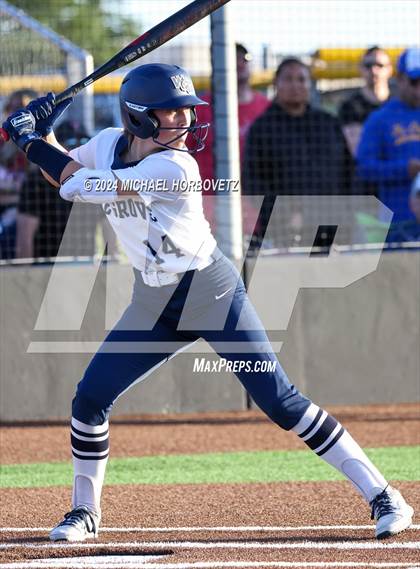 Thumbnail 3 in Forney vs. Walnut Grove (UIL 5A Softball Regional Semi-Final) photogallery.