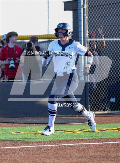 Thumbnail 1 in Forney vs. Walnut Grove (UIL 5A Softball Regional Semi-Final) photogallery.