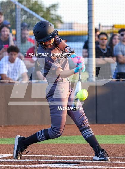 Thumbnail 3 in Forney vs. Walnut Grove (UIL 5A Softball Regional Semi-Final) photogallery.