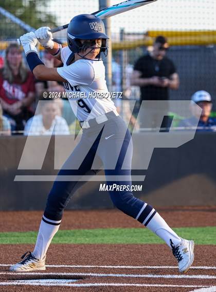 Thumbnail 2 in Forney vs. Walnut Grove (UIL 5A Softball Regional Semi-Final) photogallery.