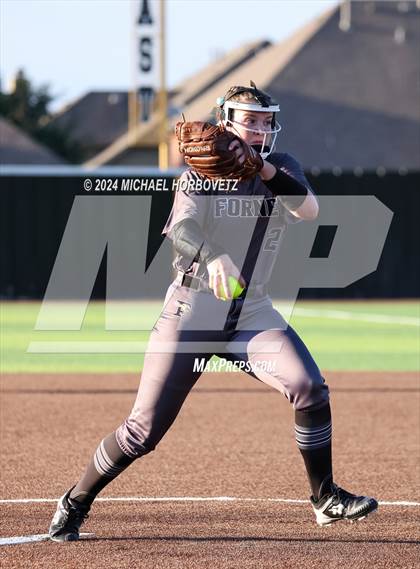 Thumbnail 3 in Forney vs. Walnut Grove (UIL 5A Softball Regional Semi-Final) photogallery.