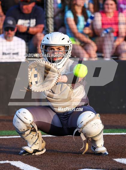 Thumbnail 3 in Forney vs. Walnut Grove (UIL 5A Softball Regional Semi-Final) photogallery.