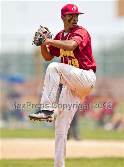 Thumbnail 2 in Scecina Memorial vs George Washington (IHSAA 2A Sectional) photogallery.