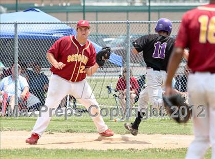 Thumbnail 3 in Scecina Memorial vs George Washington (IHSAA 2A Sectional) photogallery.