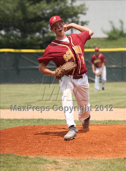 Thumbnail 2 in Scecina Memorial vs George Washington (IHSAA 2A Sectional) photogallery.