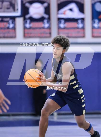 Thumbnail 3 in Pasadena vs Mater Dei Catholic (Annual Rose City Roundball Classic) photogallery.