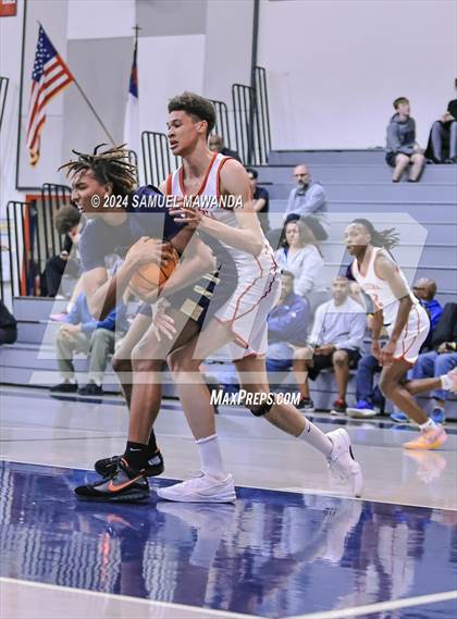 Thumbnail 2 in Pasadena vs Mater Dei Catholic (Annual Rose City Roundball Classic) photogallery.