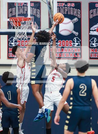 Thumbnail 3 in Pasadena vs Mater Dei Catholic (Annual Rose City Roundball Classic) photogallery.