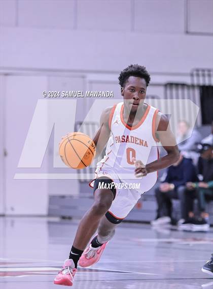 Thumbnail 3 in Pasadena vs Mater Dei Catholic (Annual Rose City Roundball Classic) photogallery.