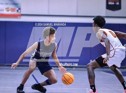 Thumbnail 3 in Pasadena vs Mater Dei Catholic (Annual Rose City Roundball Classic) photogallery.