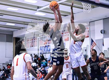 Thumbnail 3 in Pasadena vs Mater Dei Catholic (Annual Rose City Roundball Classic) photogallery.