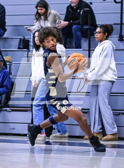 Thumbnail 3 in Pasadena vs Mater Dei Catholic (Annual Rose City Roundball Classic) photogallery.