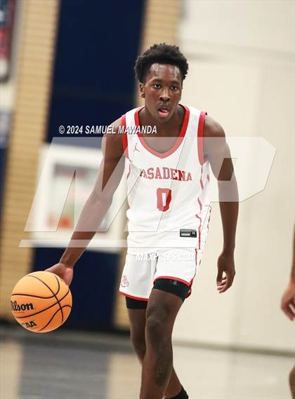 Thumbnail 3 in Pasadena vs Mater Dei Catholic (Annual Rose City Roundball Classic) photogallery.