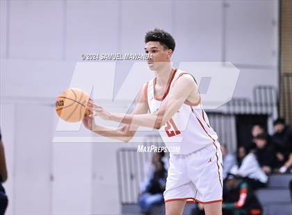 Thumbnail 1 in Pasadena vs Mater Dei Catholic (Annual Rose City Roundball Classic) photogallery.