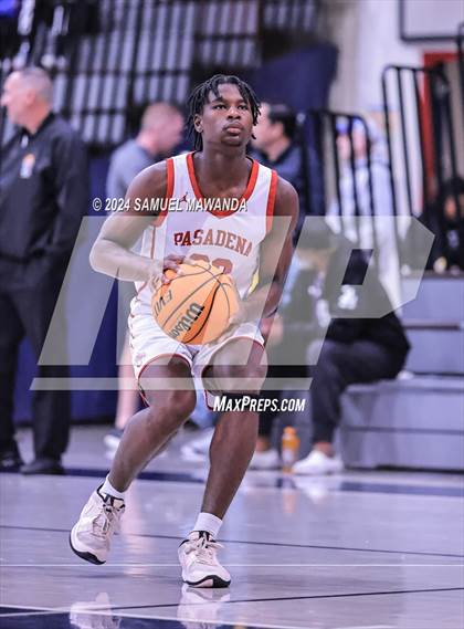 Thumbnail 1 in Pasadena vs Mater Dei Catholic (Annual Rose City Roundball Classic) photogallery.