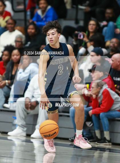 Thumbnail 2 in Pasadena vs Mater Dei Catholic (Annual Rose City Roundball Classic) photogallery.