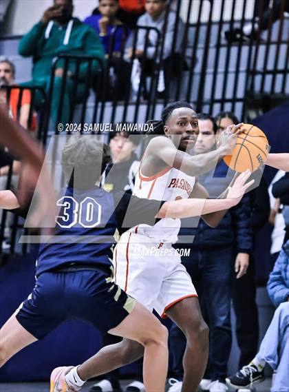 Thumbnail 3 in Pasadena vs Mater Dei Catholic (Annual Rose City Roundball Classic) photogallery.