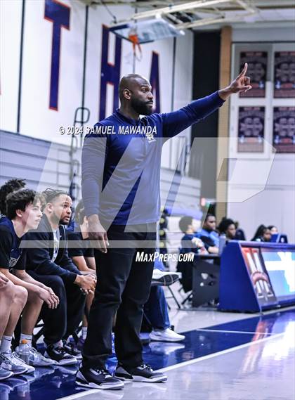 Thumbnail 2 in Pasadena vs Mater Dei Catholic (Annual Rose City Roundball Classic) photogallery.