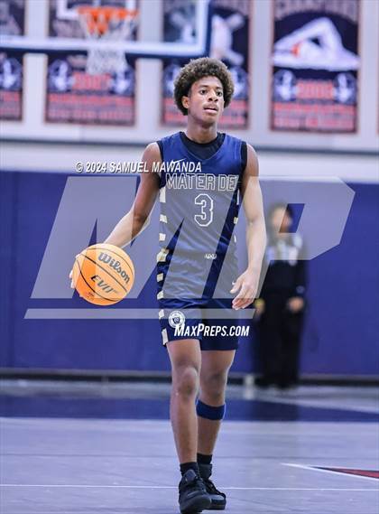 Thumbnail 2 in Pasadena vs Mater Dei Catholic (Annual Rose City Roundball Classic) photogallery.