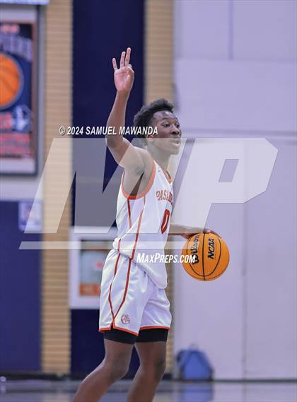 Thumbnail 3 in Pasadena vs Mater Dei Catholic (Annual Rose City Roundball Classic) photogallery.