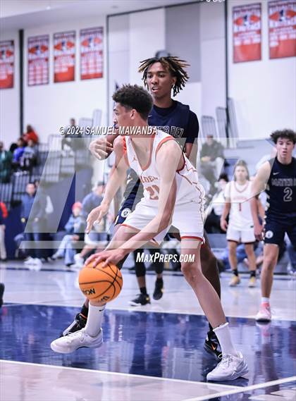 Thumbnail 3 in Pasadena vs Mater Dei Catholic (Annual Rose City Roundball Classic) photogallery.