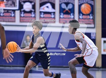 Thumbnail 1 in Pasadena vs Mater Dei Catholic (Annual Rose City Roundball Classic) photogallery.
