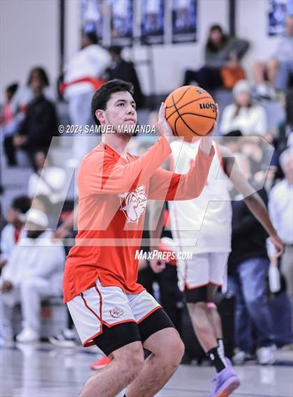Thumbnail 3 in Pasadena vs Mater Dei Catholic (Annual Rose City Roundball Classic) photogallery.
