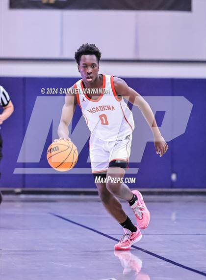 Thumbnail 3 in Pasadena vs Mater Dei Catholic (Annual Rose City Roundball Classic) photogallery.