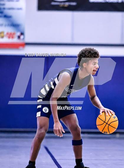 Thumbnail 2 in Pasadena vs Mater Dei Catholic (Annual Rose City Roundball Classic) photogallery.