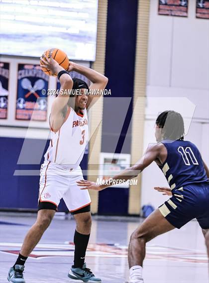 Thumbnail 1 in Pasadena vs Mater Dei Catholic (Annual Rose City Roundball Classic) photogallery.