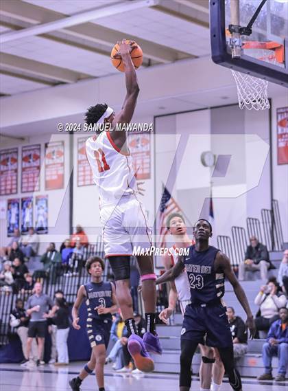Thumbnail 3 in Pasadena vs Mater Dei Catholic (Annual Rose City Roundball Classic) photogallery.
