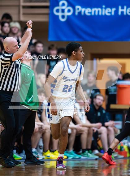Thumbnail 2 in Wyoming vs. Badin (OSHAA Division II Regional Semifinal) photogallery.