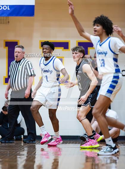 Thumbnail 1 in Wyoming vs. Badin (OSHAA Division II Regional Semifinal) photogallery.