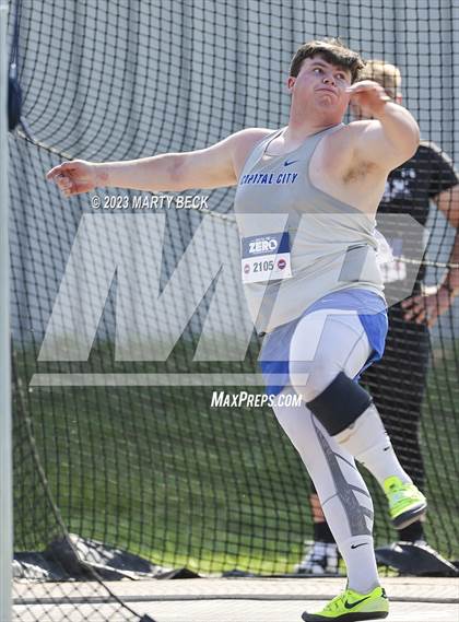 Thumbnail 3 in Class 5 Discus (MSHSAA State Championship) photogallery.