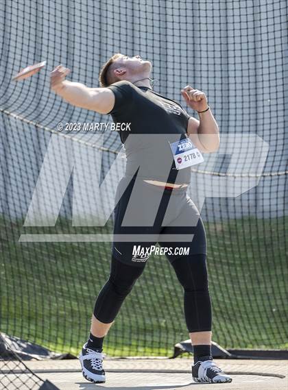 Thumbnail 2 in Class 5 Discus (MSHSAA State Championship) photogallery.