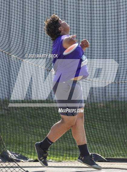 Thumbnail 2 in Class 5 Discus (MSHSAA State Championship) photogallery.