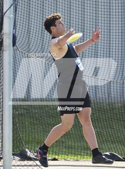 Thumbnail 1 in Class 5 Discus (MSHSAA State Championship) photogallery.