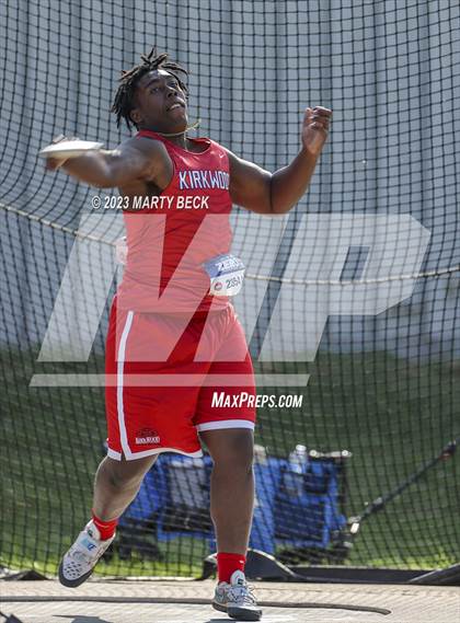 Thumbnail 1 in Class 5 Discus (MSHSAA State Championship) photogallery.