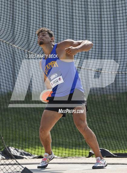 Thumbnail 1 in Class 5 Discus (MSHSAA State Championship) photogallery.
