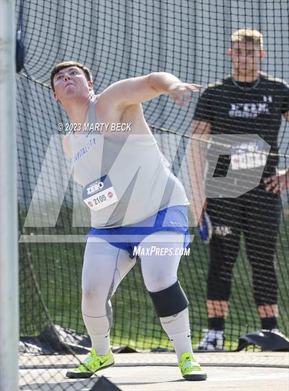 Thumbnail 1 in Class 5 Discus (MSHSAA State Championship) photogallery.