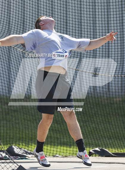 Thumbnail 1 in Class 5 Discus (MSHSAA State Championship) photogallery.