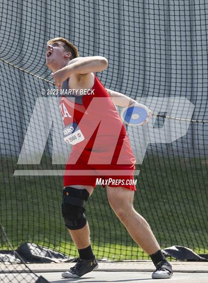 Thumbnail 2 in Class 5 Discus (MSHSAA State Championship) photogallery.