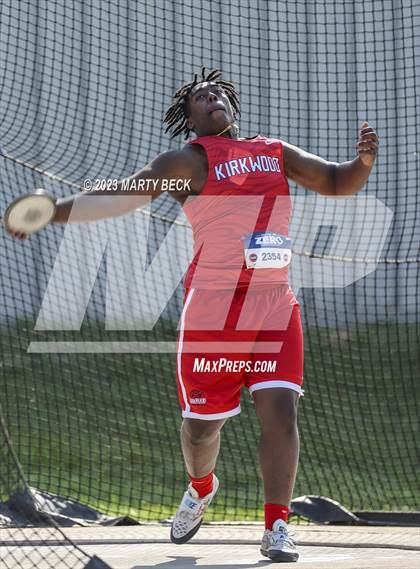 Thumbnail 1 in Class 5 Discus (MSHSAA State Championship) photogallery.