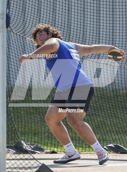 Thumbnail 1 in Class 5 Discus (MSHSAA State Championship) photogallery.