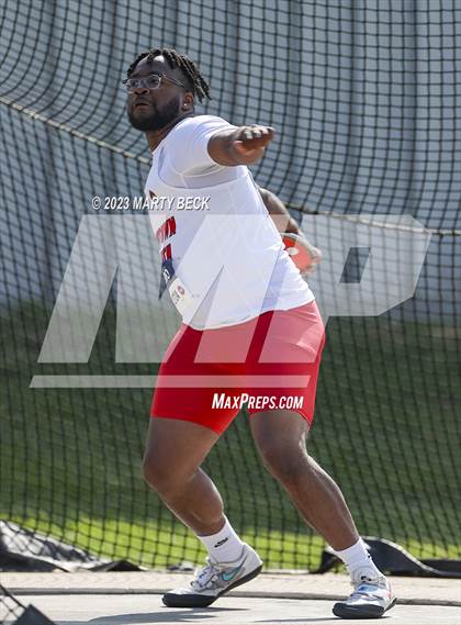 Thumbnail 3 in Class 5 Discus (MSHSAA State Championship) photogallery.